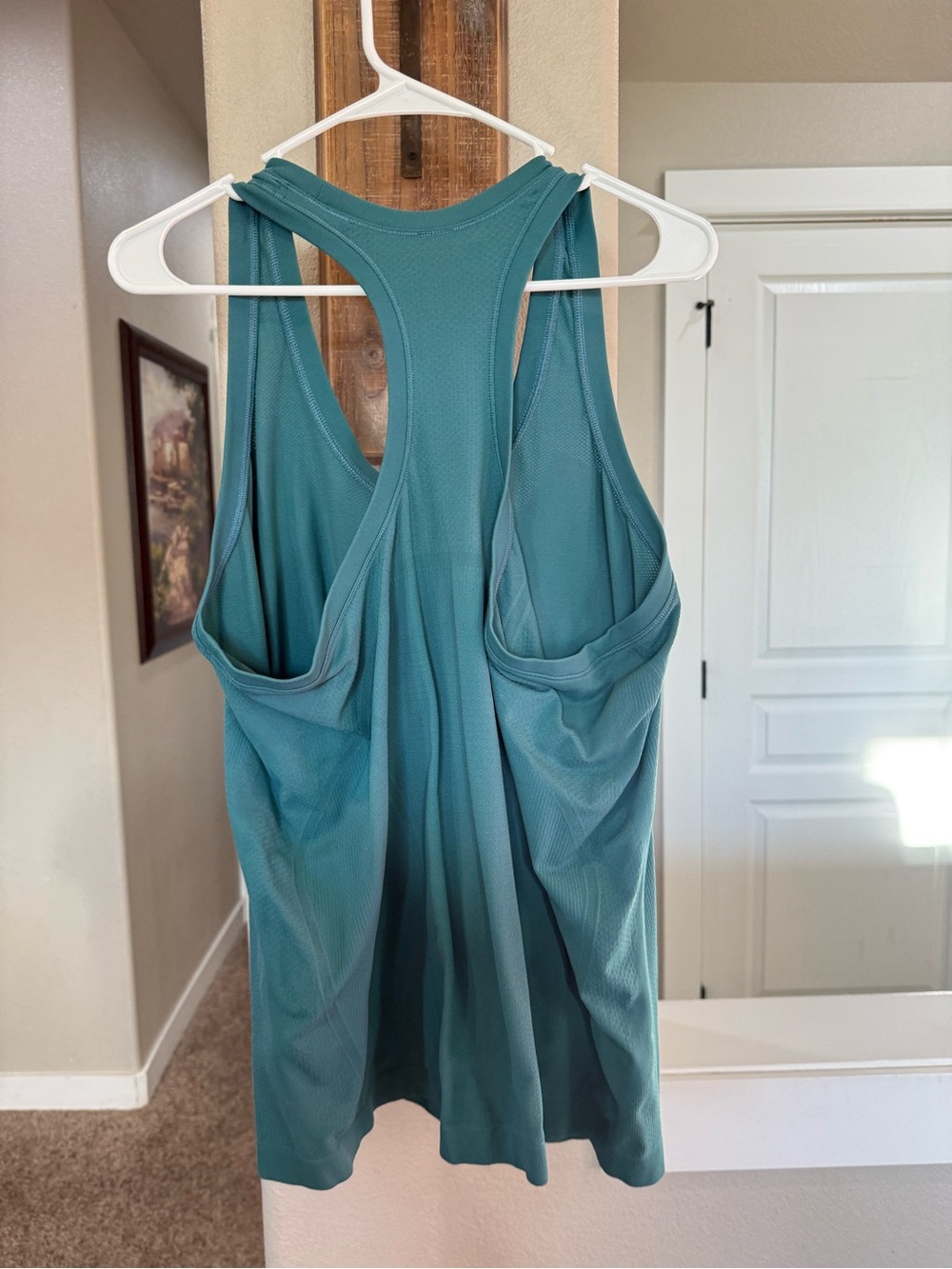 Athleta Teal Racerback Workout Tank - Picture 3 of 5